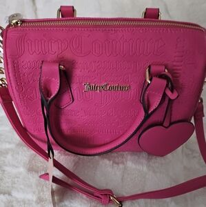 It's JUICY! JUICY COUTURE FREE LOVE PINK SATCHEL HANDBAG | HB 228